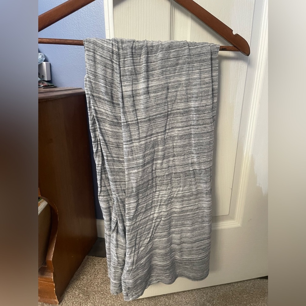 Heathered gray maxi skirt